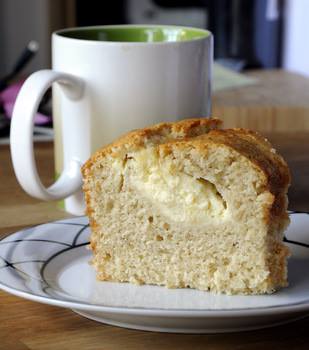 Recipe: Banana Bundt Cake Recipe stuffed with Cheesecake - yes - I said stuffed with cheesecake